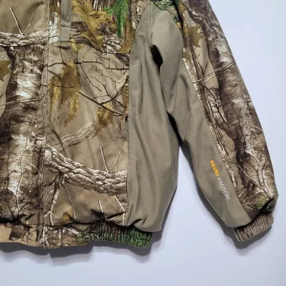 Rustic Ridge Hunting Full Zip Jacket Youth XL Camo Realtree Hooded Outdoors - Picture 8 of 15